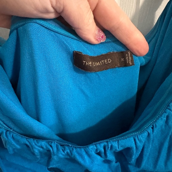 Blue strapless Dress - Picture 3 of 3